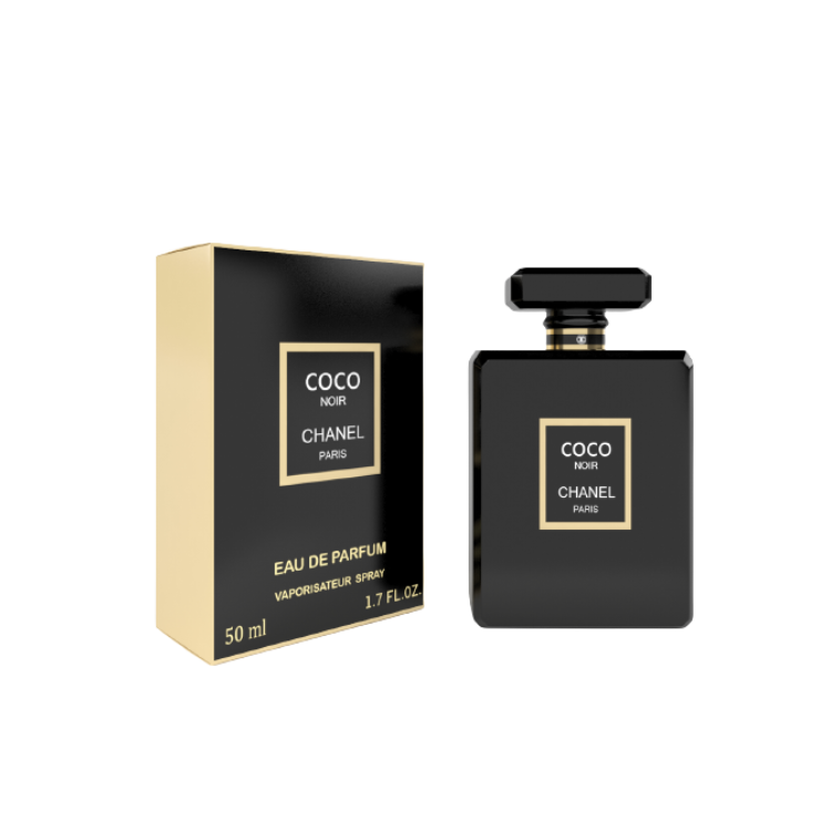 Vintage Chanel Coco Noir Eau De Parfum 1.7 Fl Oz 50 Ml Empty Bottle With Bo