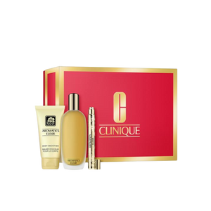Clinique Aromatic Elixir Riches Set (spray 3.4oz) (spray .34oz) (2.5 oz Lotion)